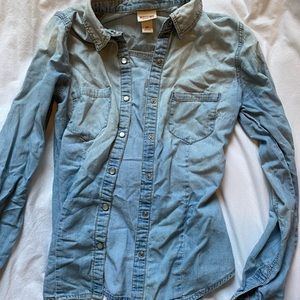 womens denim button up mossimo-S/P